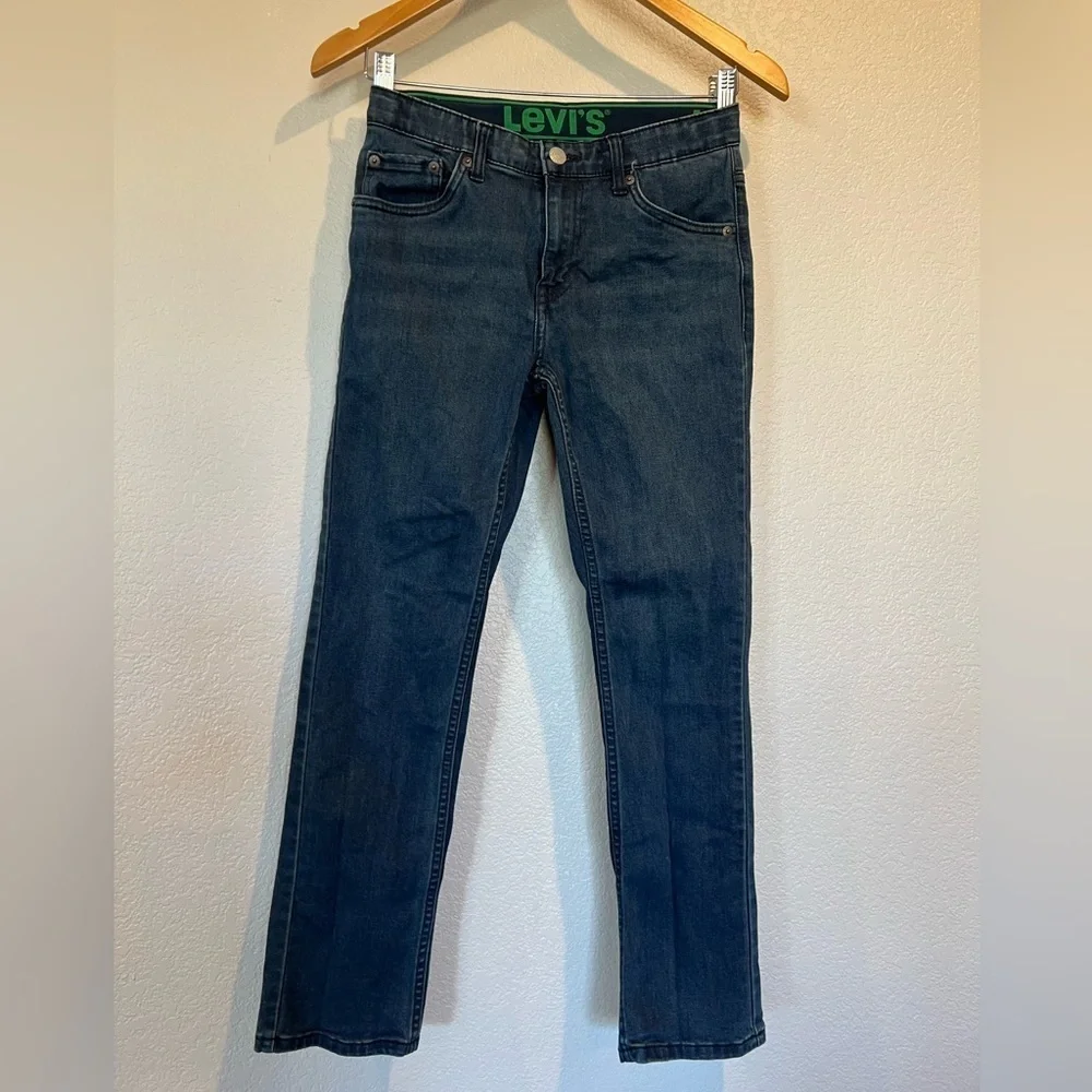 KJ1. Levi’s 511™ SLIM FIT ECO PERFORMANCE JEANS BIG BOYS 8-20 12REG 26/27 - Picture 2 of 5